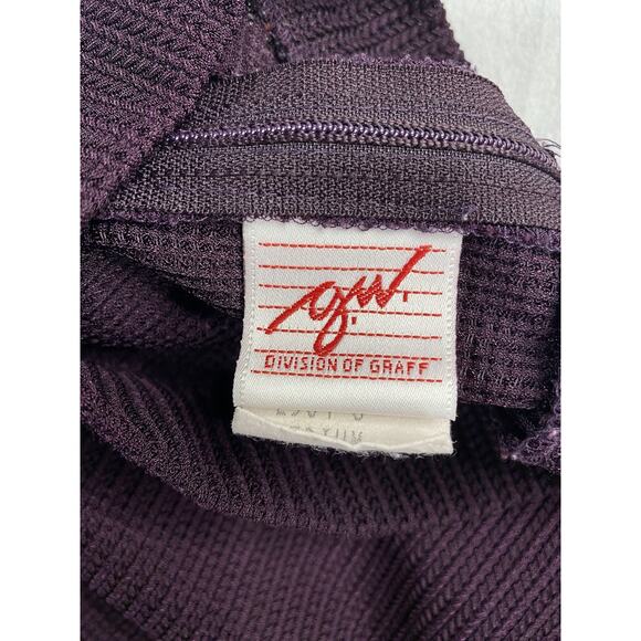 GW Division of Graff Women’s Vintage Top Purple 1/4 Zip Retro 80's Medium - Picture 3 of 5